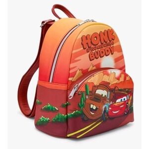 Loungefly Disney Pixar Cars Mater & Lighting Mcqueen Radiator Springs Backpack